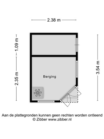 Floorplan - Dommeloord 54, 5283 LM Boxtel